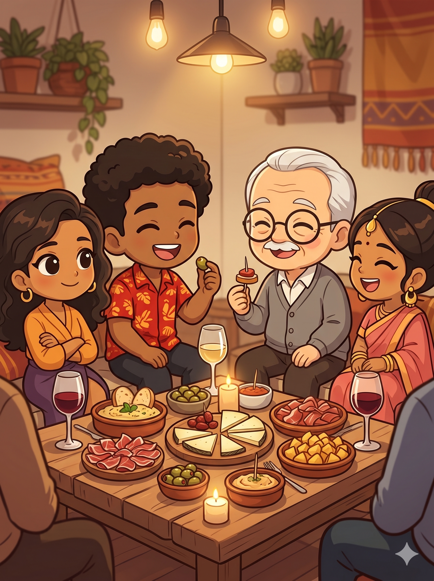 Dîner entre amis — Soirée tapas